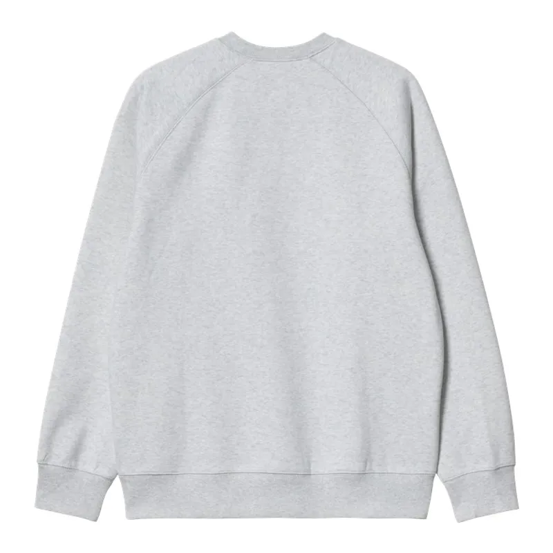 Carhartt WIP Chase Sweat - Ash Heather/Gold-1